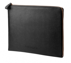 Hp 13.3" Premium Black Leather Zip Sleeve W5t46aa