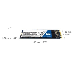 Western Digital Blue 3d Nand Ssd M.2 Form Factor Sata Interface 500gb Cssd Platform 3yr Warranty