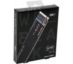 Western Digital 500GB WD Black SN750 M.2 PCIe NVMe SSD Drive WDS500G3X0C, Up to 3430MB/s