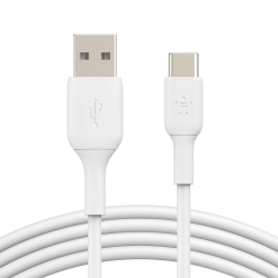 BELKIN 3M USB-A TO USB-C CHARGE/SYNC CABLE, BOOST CHARGE, WHITE (Cab001Bt3Mwh)