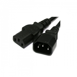 Wicked Wired 1.8m Standard Male Iec To Standard Female Iec Power Extension Cable Ww-p-pcext180cm 183072