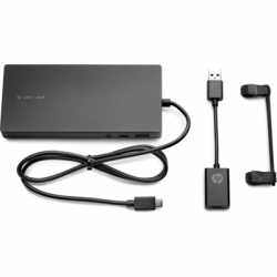 HP Elite USB-C Docking Station (X7W54AA) - for HP Elite x2 1012 with USB-A adapter X7W54AA